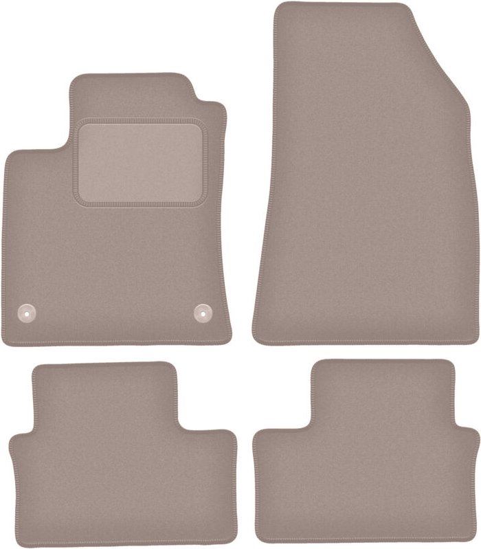 Beige Veloursmatten für: Renault Clio V Schrägheck (2019-)