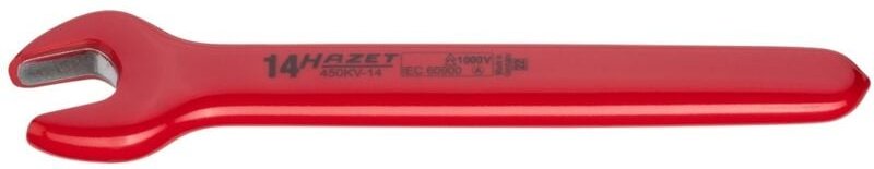 Hazet Einmaulschlüssel, schutzisoliert, Außen-Sechskant Profil, 14 mm