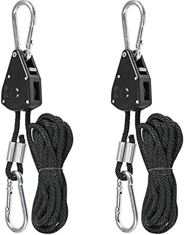 Thumbnail - Ratschenseile mit Haken, Ratschenseilrolle, verstellbares Ratschenseil, robustes Ratschenseil zum Aufhängen von Lampen, ...