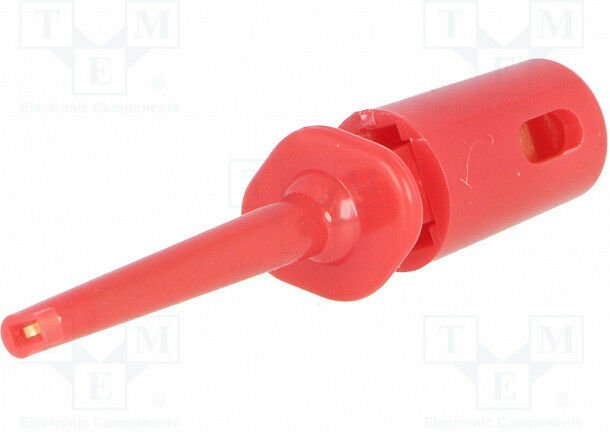 Hakentestklemme 0,3Amp Farbe ROT