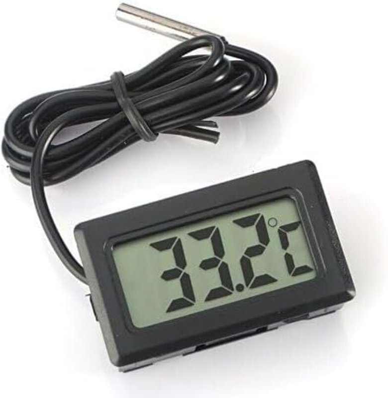 Thumbnail - Shining House - Digitales LCD-Thermometer, Temperaturüberwachung mit externer Sonde für Kühlschrank, Gefrierschrank, Küh...