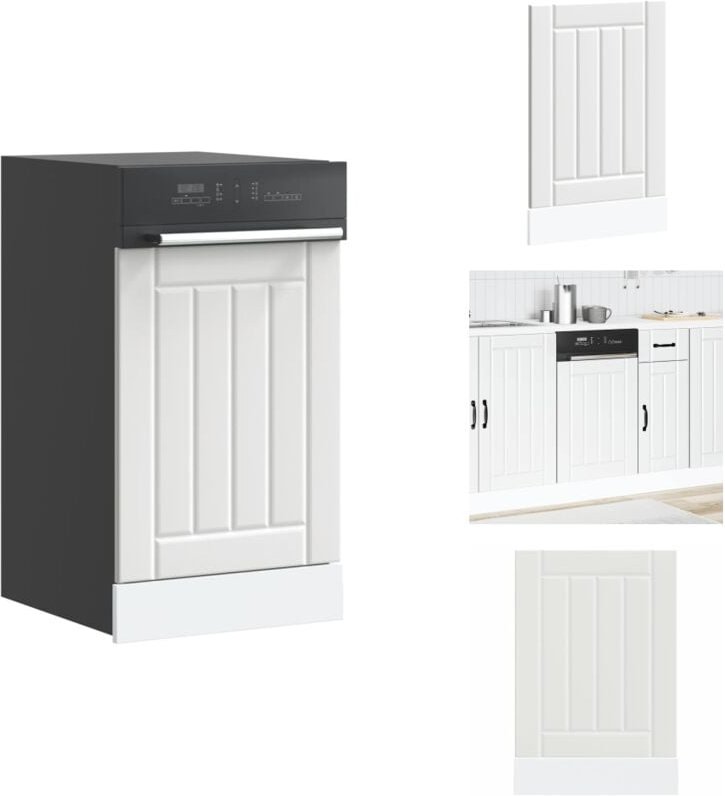 Geschirrspülerblende Lucca Weiß Holzwerkstoff - Geschirrspülerblende - Geschirrspülerblenden - Geschirrspüler Frontblend...