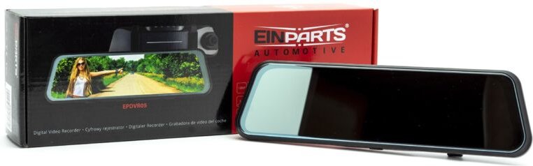 Fahrvideorecorder im Spiegel 9,6'' Full HD 1080P + Rückfahrkamera, G-Sensor, Nachtmodus