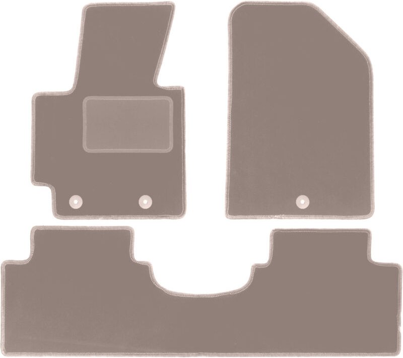 Beige Veloursmatten für: Kia Soul II Minivan (2013-)