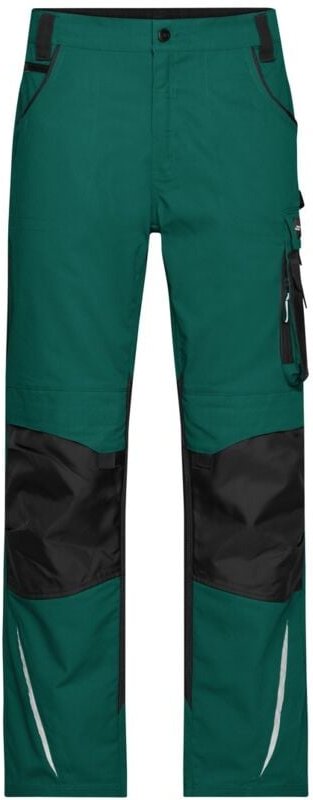 James&nicholson - Arbeitsbundhose JN832 Gr. 62 dark-green/black