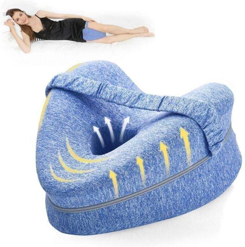Kniekissen für Seitenschläfer, Beinhochlagerungskissen, Komfort-Beinkissen, Kniekissen zum Schlafen, orthopädisches Bein...