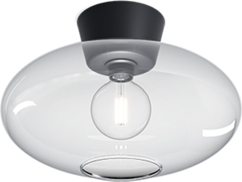 BulloXL Globe Deckenleuchte Flat Black, Klarglas 1x E27