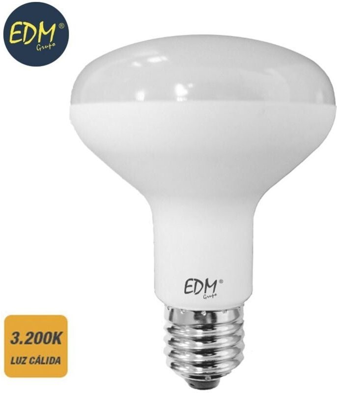 EDM - Reflektorbirne led r80 e27 10w 810lm 3200k warmes Licht ø7,9x11cm