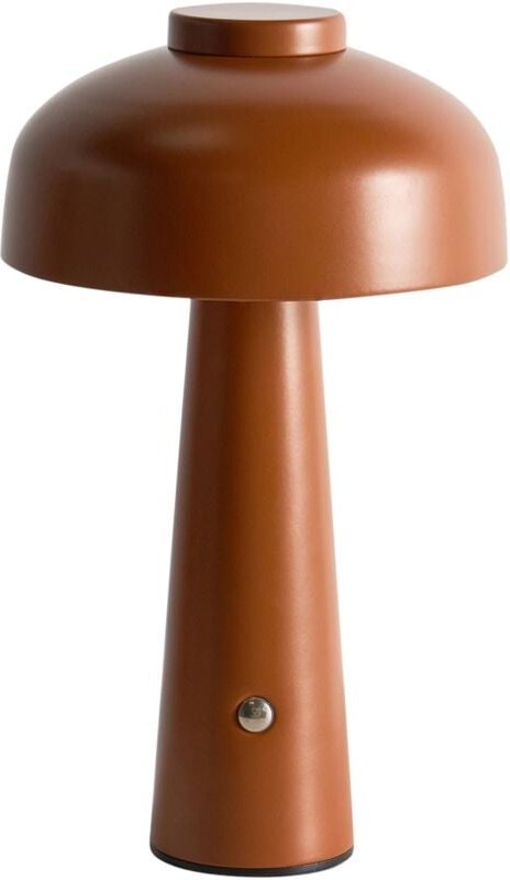 Kabellose LED Tischlampe AGUSAN mit Dimmer Metall Braun