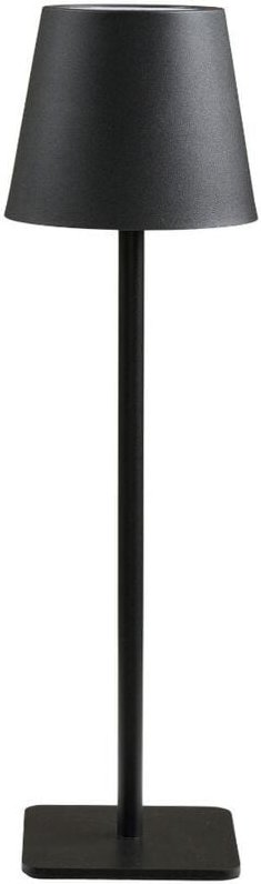 Senta Tischlampe wiederaufladbar schwarz.