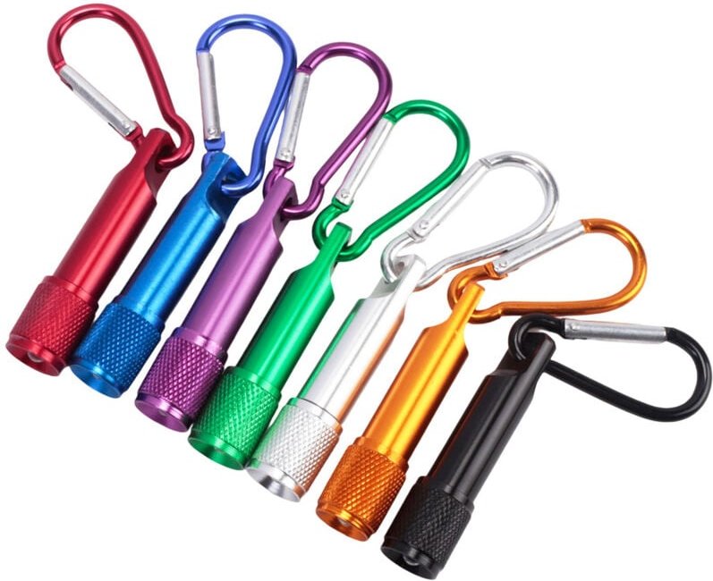 14 Stück Mini-Schlüsselanhänger-Taschenlampen – LED-Taschenlampe – kleine Handlampe aus Aluminium für Kinder – Outdoor, ...