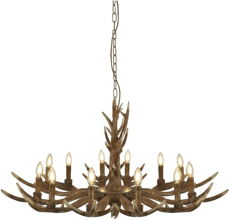 Stag - 12 Lichtanhänger Braun, E14 - Searchlight