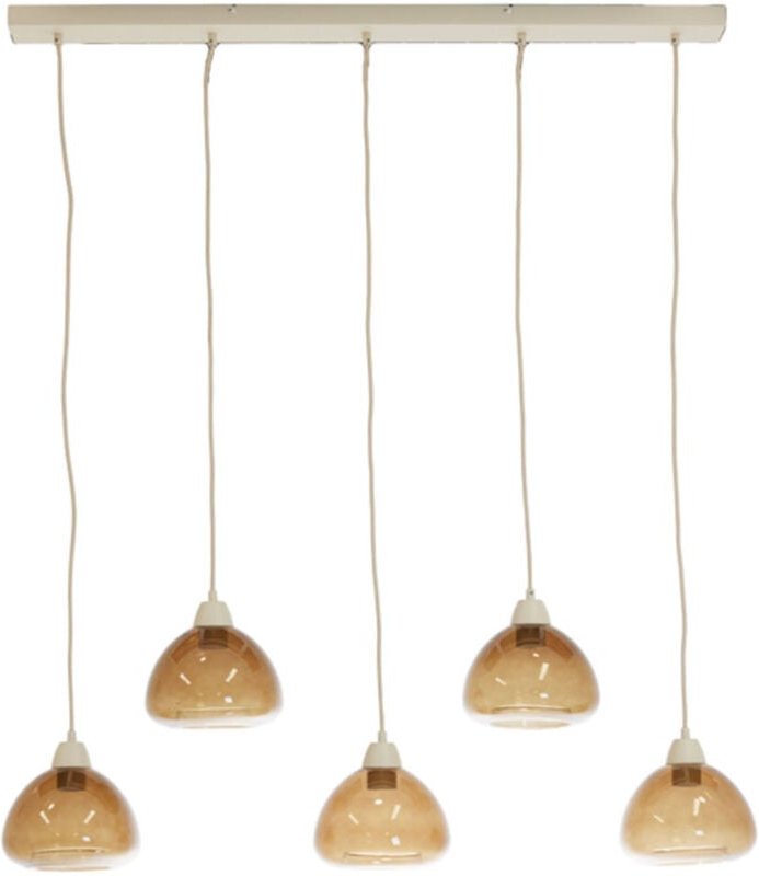 Hängeleuchte - Bisho - braun - glas - große - Light&living