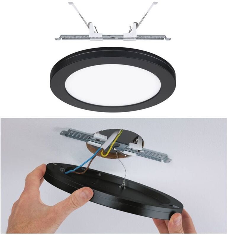 Paulmann - led Einbauleuchte Cover-it schwarz 22,5 cm 16,5 w led Einbauleuchte