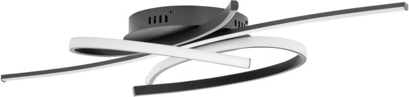 Moderne LED Deckenleuchte mit Fernbedienung – ineinander verschlungene Linien