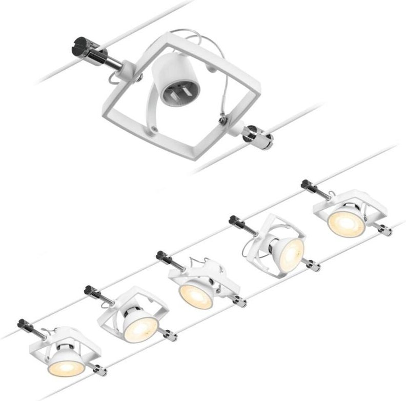 Sockelset für mac ii Paulmann 944.32- 5xgu5,3-matt weiß
