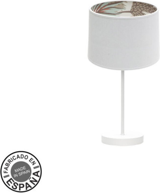 Kleine Tischleuchte tunez 1xe14 weiß/weiß-gemustert