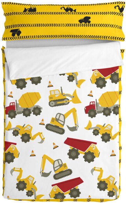 Bettbezug mit Füllung HappyFriday Mr Fox Machinery Bunt 105 x 200 cm