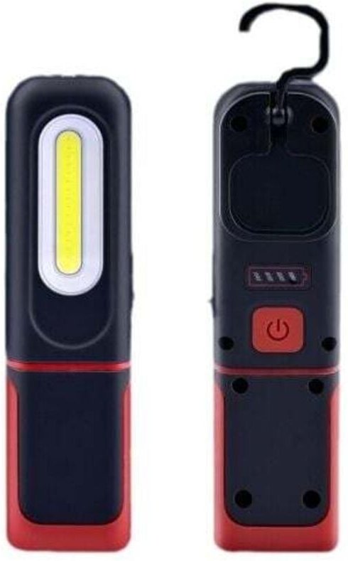 Thumbnail - Ulisem Wiederaufladbare LED-Arbeitsleuchte, 2-in-1-Inspektionslampe, 360-Grad-Drehung und 3-W-Cob-LED-Taschenlampe mit M...