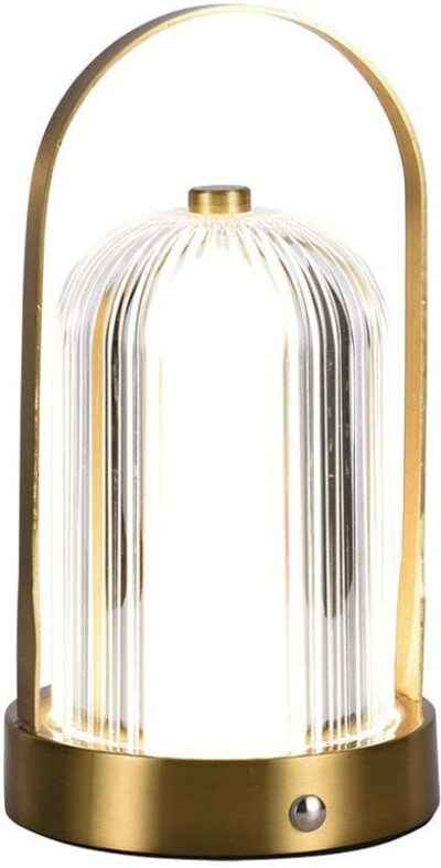 Gold Rechargeable Table Lamps - French - IP20 - 1W - 55 Lumen - 3IN1
