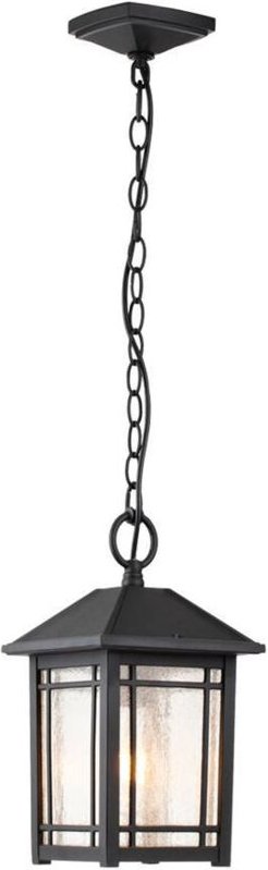 Elstead Quoizel Cedar Outdoor-Pendel-Deckenleuchte Schwarz, IP44