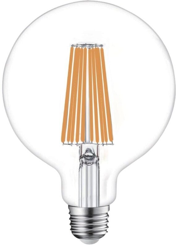 Alcapower – E27 G125 LED-Glühbirne, 18 W, 3200 lm, 320° Abstrahlwinkel, Energieklasse C, Ø125 mm, sofortiges Licht, lang...