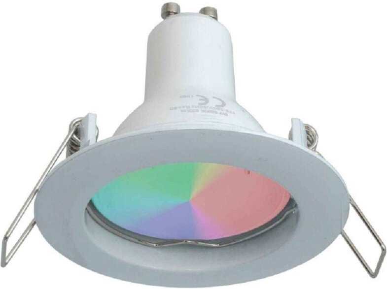 Trade Shop Traesio - Trade Shop - led faretto 6 w incasso 6CM RGB+3000K rgbw GU10 effecken licht colorata 230V - Weiß