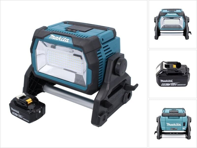 Makita - dml 809 G1 Akku led Baustrahler 18 v 10000 lm + 1x Akku 6,0 Ah - ohne Ladegerät