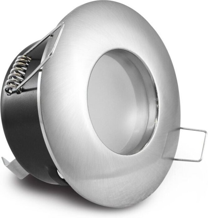 Satz mit 1 Rahmen für Einbaustrahler, Strahlergehäuse aus gebürstetem Edelstahl, verwendet für Badezimmer, Wohnzimmer, K...