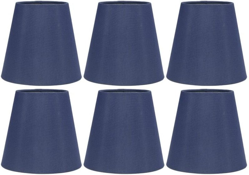 Lampenschirme, 6 Stück aus Stoff, gute Lichtdurchlässigkeit, weiche und seidige Stofflampenschirme, einfach zu montieren...