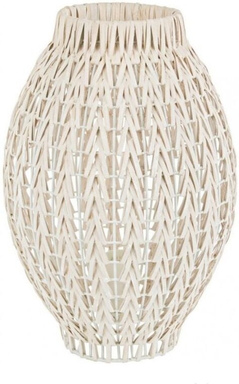Thumbnail - Tischlampe Rattan weiß - h51