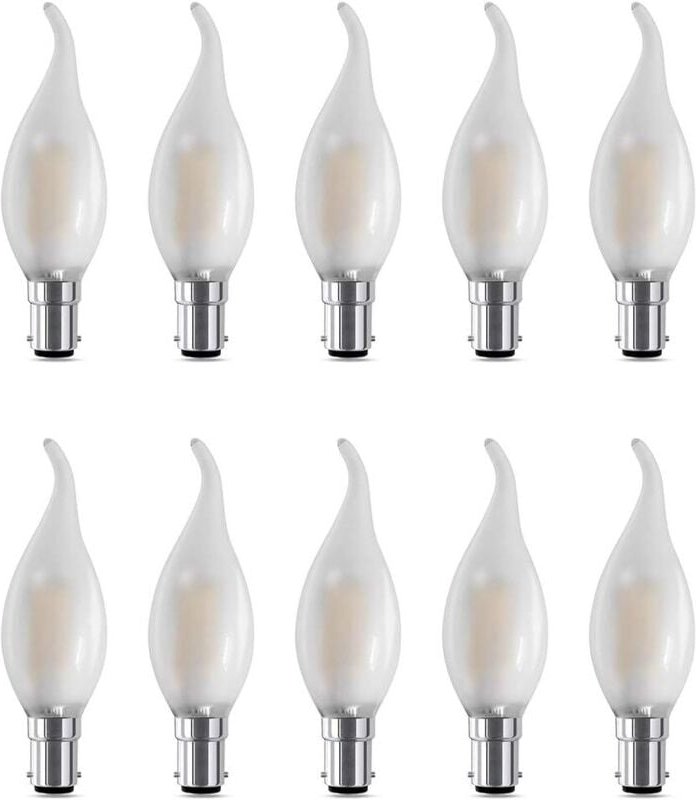 B15 LED-Bajonettbirne, dimmbar, C35, 4 W, Bajonettbirnen, kleine Flamme, Glühfadenbirnen, 4 W, entspricht 40 W, B15d-Baj...