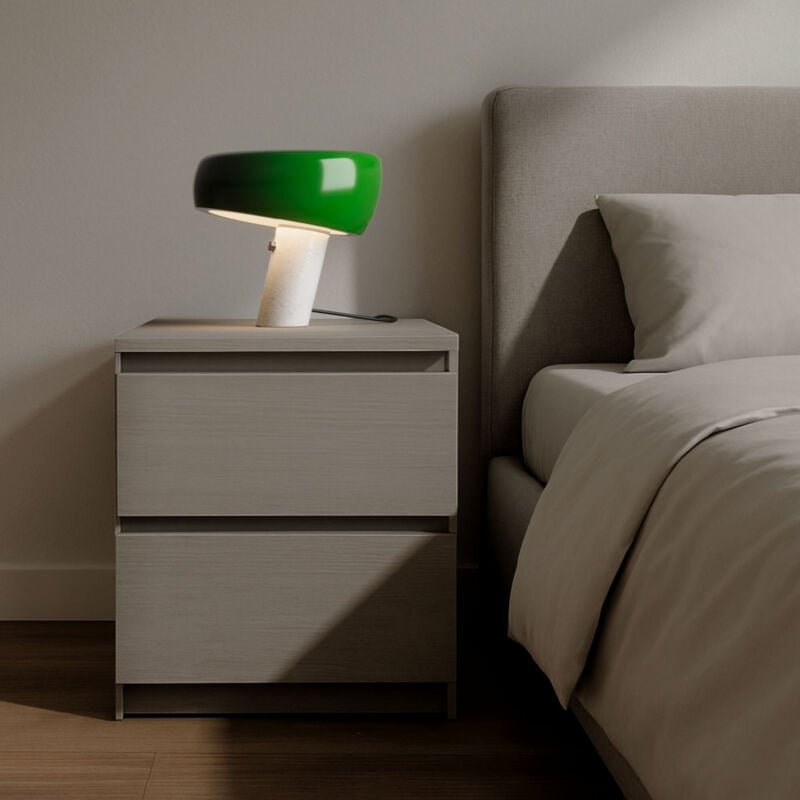 Tischlampe „Flick“ - Metall und Marmor - E27