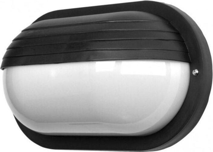 FAB 148262209 Apply Ext.oval Canopus Grande 1xe27 Schwarz Polycarb Ip44 10x26x15 Cm