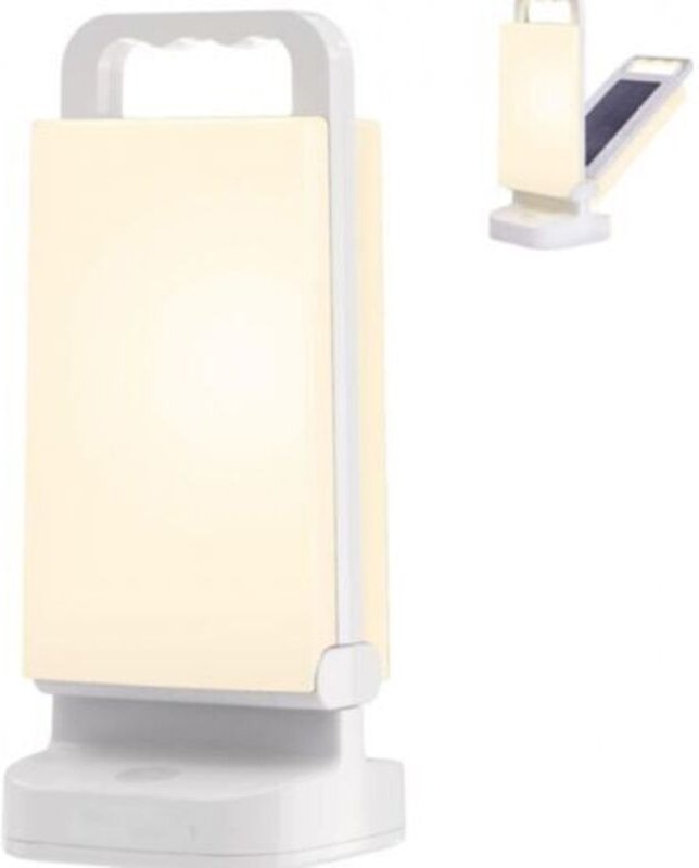 Wiederaufladbare Solar Campinglampe, tragbare Campinglampe mit einstellbarer Helligkeit, 4400 mAh Powerbank, wasserdicht...