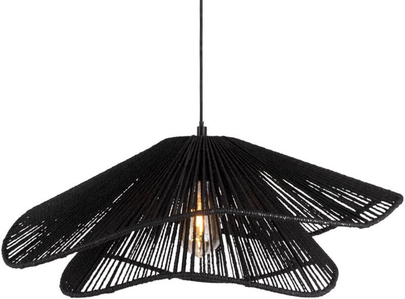 Hängelampe für das Esszimmer SOMBRERA, Schirm aus Geflecht, Ø 60 cm