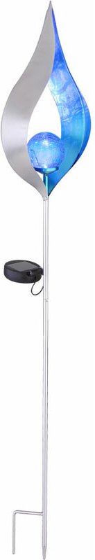 Solarlampen für Außen Gartendeko Solarleuchte Solar Lampe Outdoor, blauer Lichteffekt Tropfen Form mit Glaskugel, 1x led...