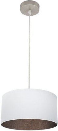 Fabrilamp - Pendelleuchte Tatiana 1xe27 Nickel/Weiß-Oxid Regx30x30 Cm