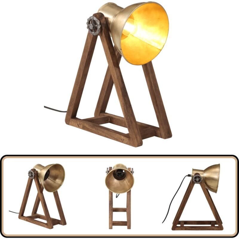 Schreibtischlampe 25 W Antik-Messing 30x17x40 cm E27 - Tischleuchte - Industrielampen - Vintage Schreibtischlampe - Mang...