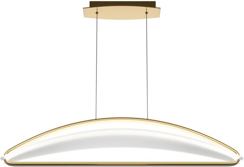 Maytoni Breeze Moderne Bar-Hängeleuchte, Messing, 3000 K, 2040 lm, Acryl-Schirm