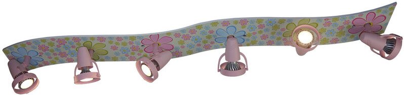 Led Strahlerleiste Blumen 6 Spots schwenkbar Deckenstrahler für optimales Licht