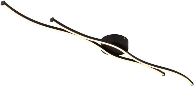 Thumbnail - Deckenleuchte Wohnzimmerlampe led Deckenlampe Metall Schwarz l 110,4 cm