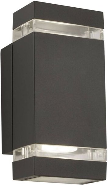 Searchlight - Outdoor - 2 Light Up Up & Down Wand im Freien Hellgrau IP44, GU10