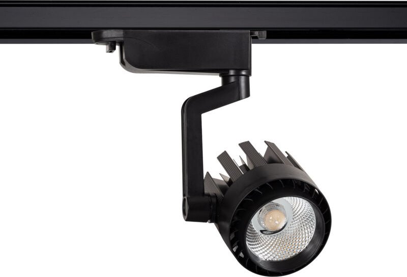 3-Phasenstromschiene LED-Strahler 30W Dora Schwarz 4000K Neutralweiß