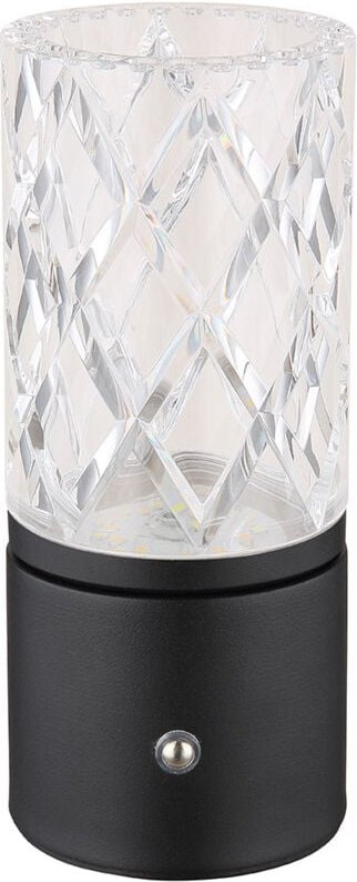 Globo - Tischleuchte Nachttischlampe Beistelllampe Schwarz-Gold led Touch-Dimmer akku