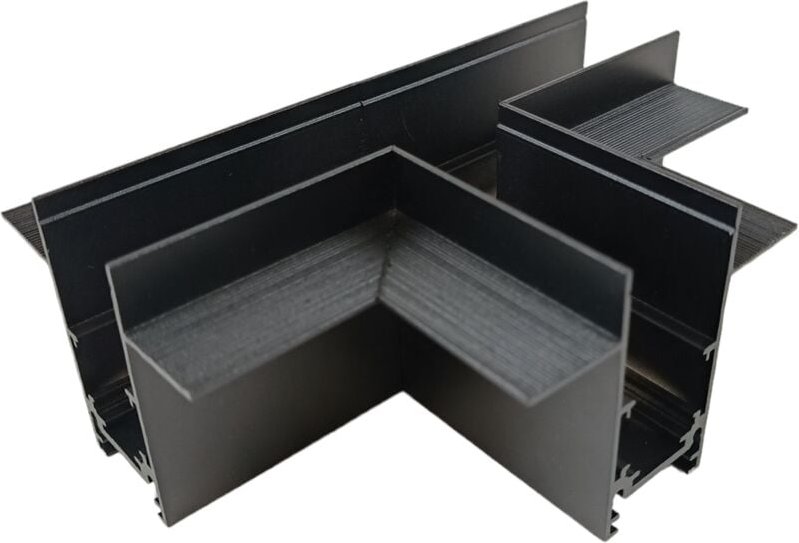 T-Verbinder für 20 mm Einbau-Magnetschienen - schwarz