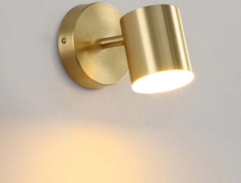 Ulisem Innenwandleuchten LED Leselampe 350 Rotation Gold Wandlampe Nachttischlampe für Schlafzimmer