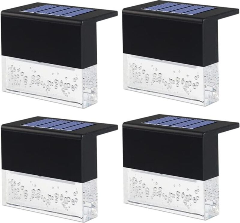 Vtizikl lumières de jardin lumières solaires, lampes murales à énergie solaire imperméable, lampe de pont solaire à LED,...