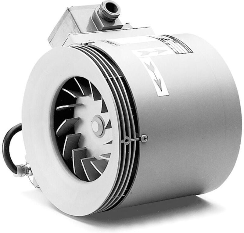 Helios RRK 250 EX Radial-Rohrventilator, 1-PH 230V, DN 250, EX-geschützt II 2G Ex e IIB und H2 T3 Gb, 1000m3/h, 300W
