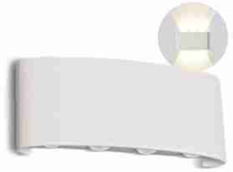 LED218617 VT-848 17W LED Wandleuchte Sensor Schwarz Gehäuse Rund 3000K IP65